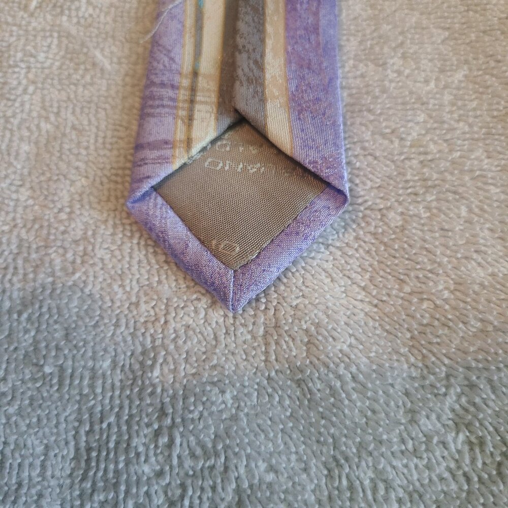 Vintage Vitaliano Pancaldi 100% Silk Handmade Neck Tie Made In Italy - Picture 8 of 11